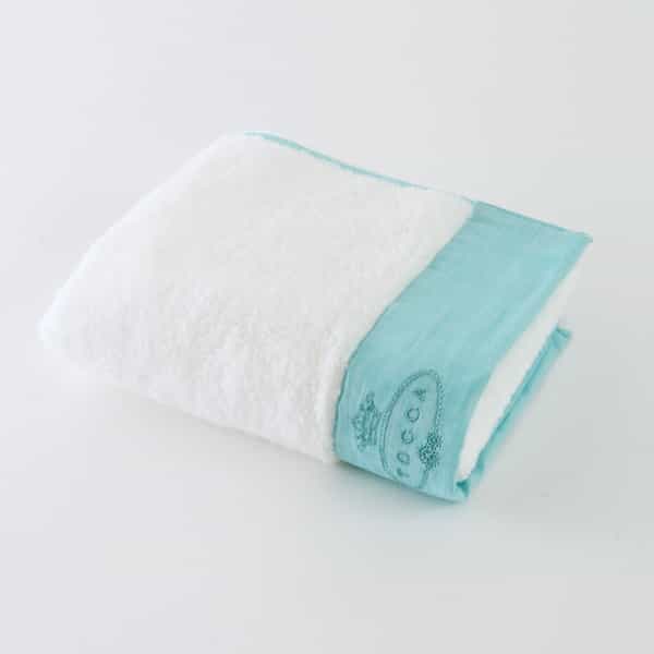 リカーモ フェイスタオル　ブルー