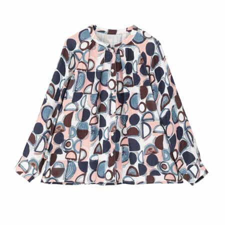 マシュマロガーゼオータムナッツレディスブラウス（1LTP6F11）-UCHINO