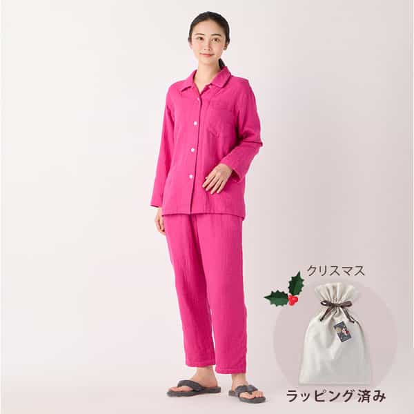 【クリスマス限定ラッピング無料！】マシュマロガーゼベーシックレディスパジャマ