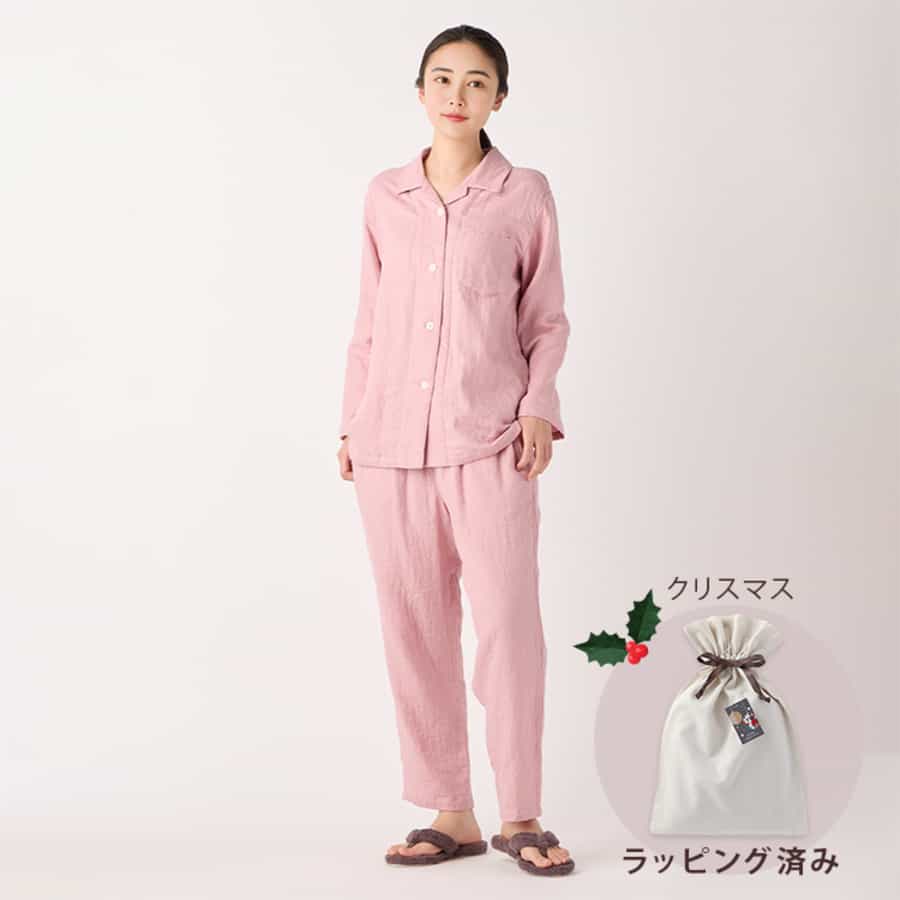 【クリスマス限定ラッピング無料！】マシュマロガーゼベーシックレディスパジャマ