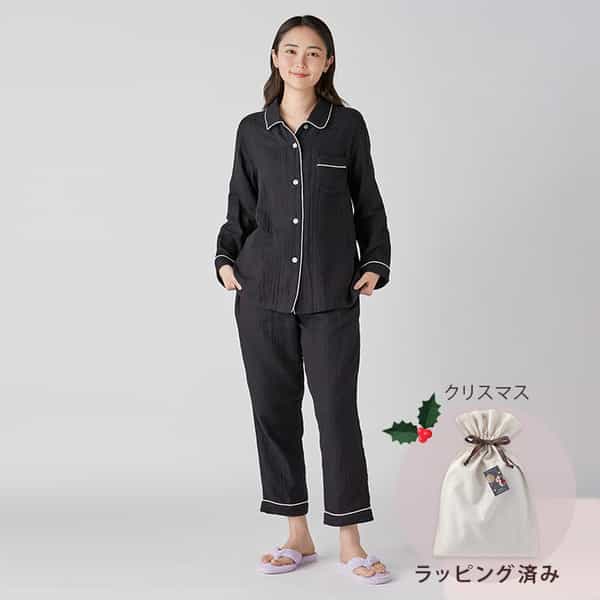 【クリスマス限定ラッピング無料！】マシュマロガーゼパイピングレディスパジャマ