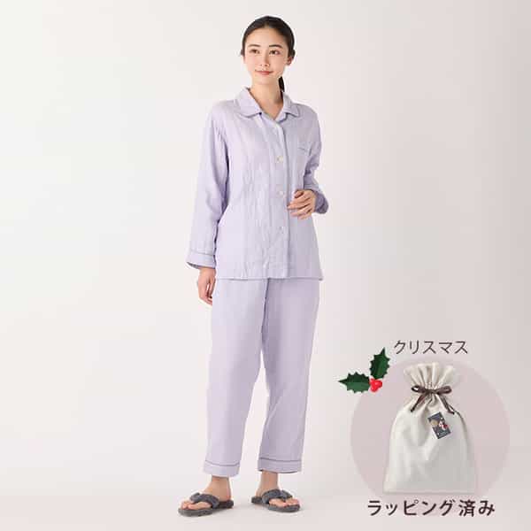 【クリスマス限定ラッピング無料！】マシュマロガーゼパイピングレディスパジャマ