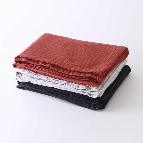 マシュマロワッフルガーゼライトカラースロー　約100×140cm