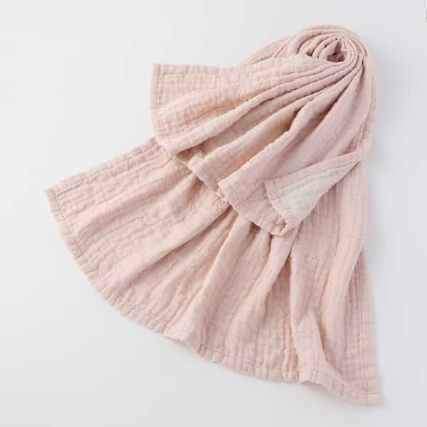 マシュマロワッフルガーゼリバーシブルスロー