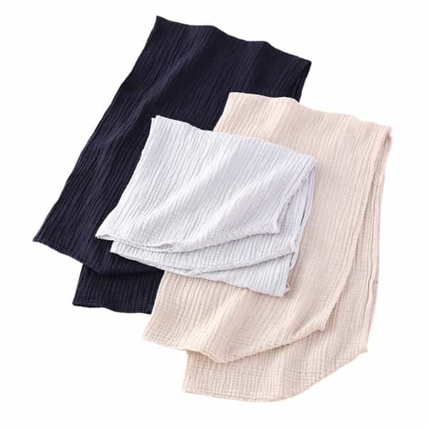 クレープガーゼフック付ストール