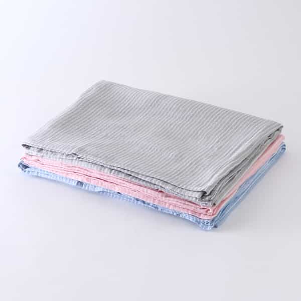 マシュマロガーゼボーダースロー 約100×140cm