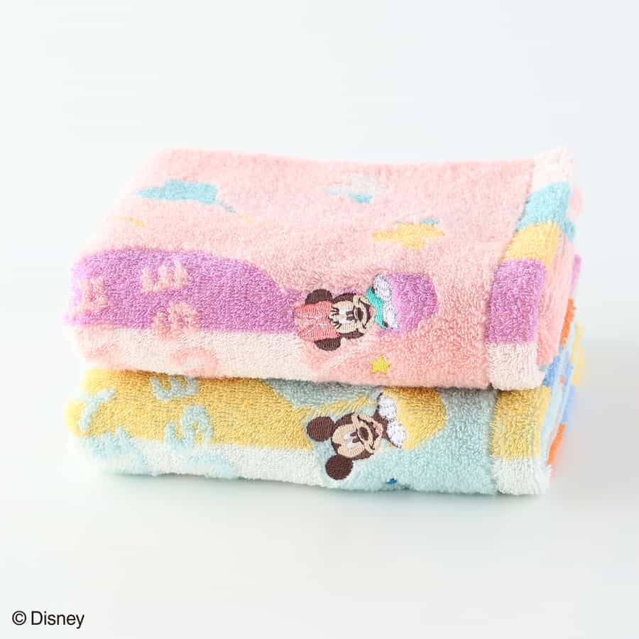 バルーン ミッキー＆ミニー フェイスタオル（単品）