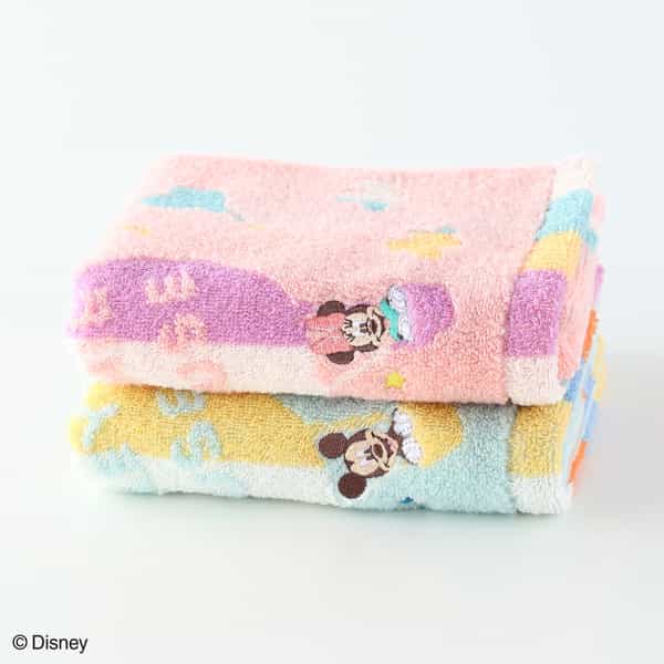 バルーン ミッキー＆ミニー フェイスタオル（単品）