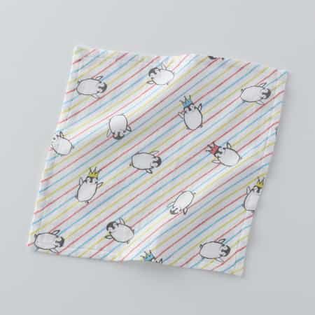 マシュマロガーゼ ペンギン ハンカチ