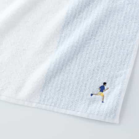 ストライプスポーツタオル ランニング刺繍入り（5448S007