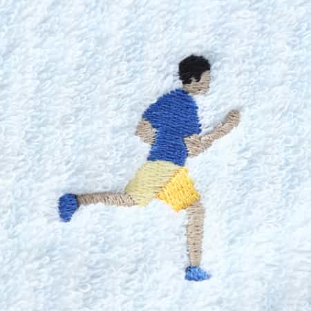 正式的 ストライプスポーツタオル ランニング刺繍入り（5448S007 スポーツ選手