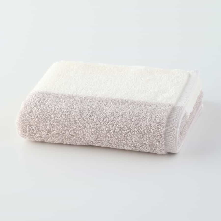 新ふんわりバイカラータオル フェイスタオル