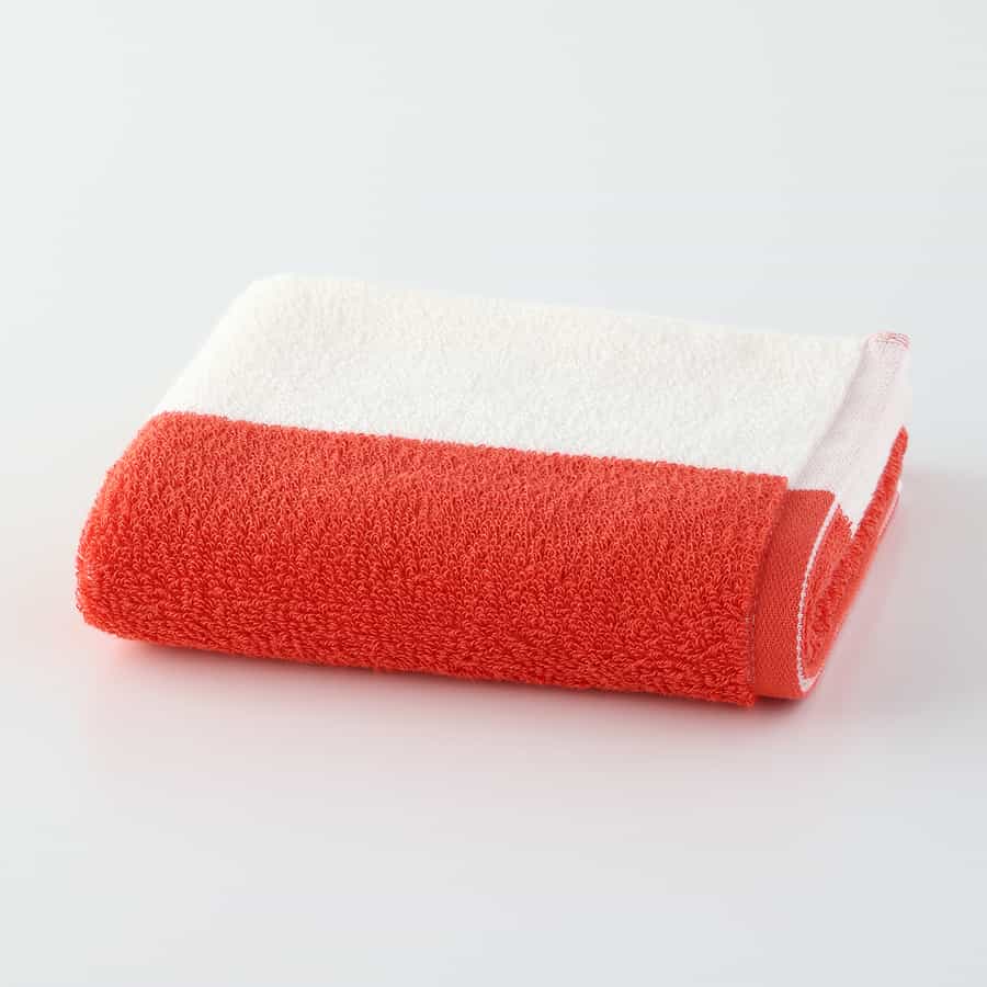 新ふんわりバイカラータオル フェイスタオル