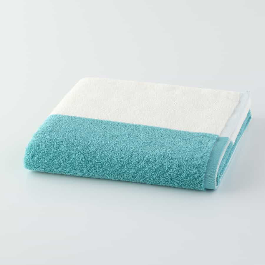 新ふんわりバイカラータオル バスタオル