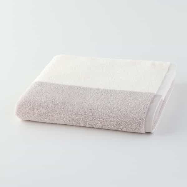 新ふんわりバイカラータオル バスタオル