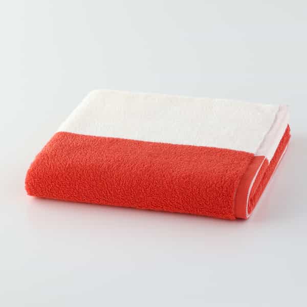 新ふんわりバイカラータオル バスタオル