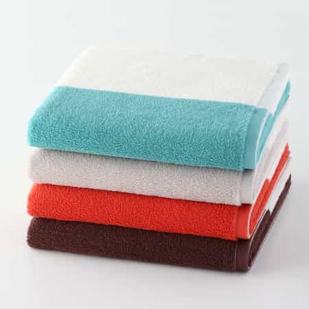 新ふんわりバイカラータオル バスタオル