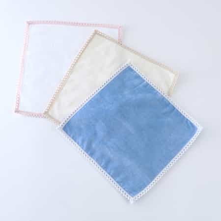 レースカラー タオルハンカチ