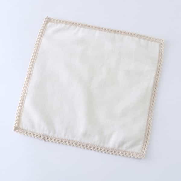 レースカラー タオルハンカチ