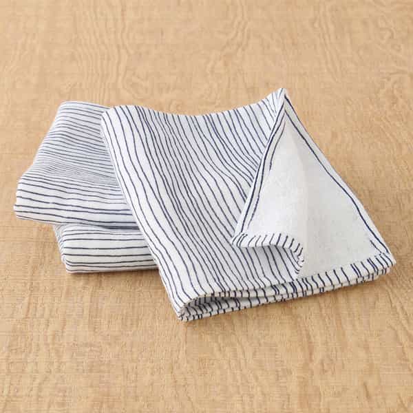 縞小紋　ゲストタオル