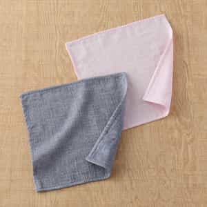 先染めマシュマロガーゼハンカチ　　　　　