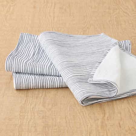 縞小紋　フェイスタオル