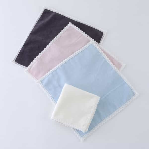 ベロアレースタオルハンカチ