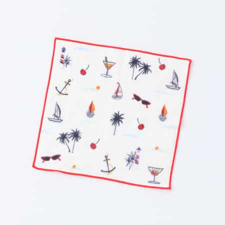 ヴァカンスプリント タオルハンカチ