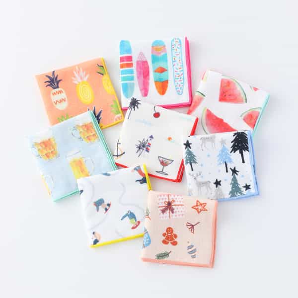 ヴァカンスプリント タオルハンカチ