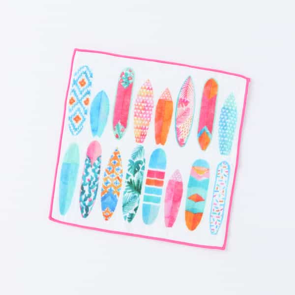 ヴァカンスプリント タオルハンカチ（8808V084）-ウチノタオル