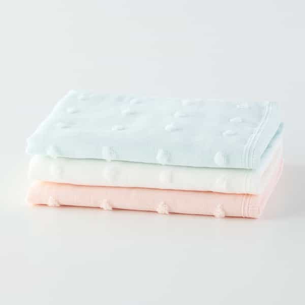 ふわふわガーゼドット ゲストタオル（単品）