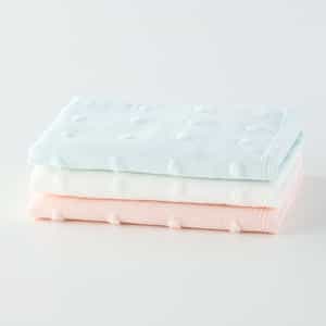 ふわふわガーゼドット ゲストタオル（単品）