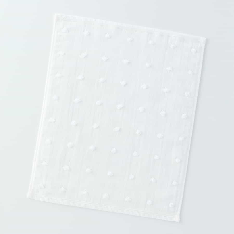 ふわふわガーゼドット ゲストタオル（単品）