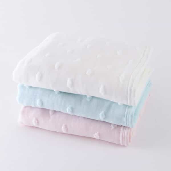 ふわふわガーゼドット フェイスタオル