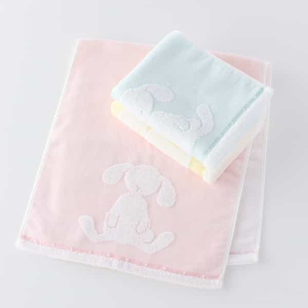 ふわふわバニー フェイスタオル