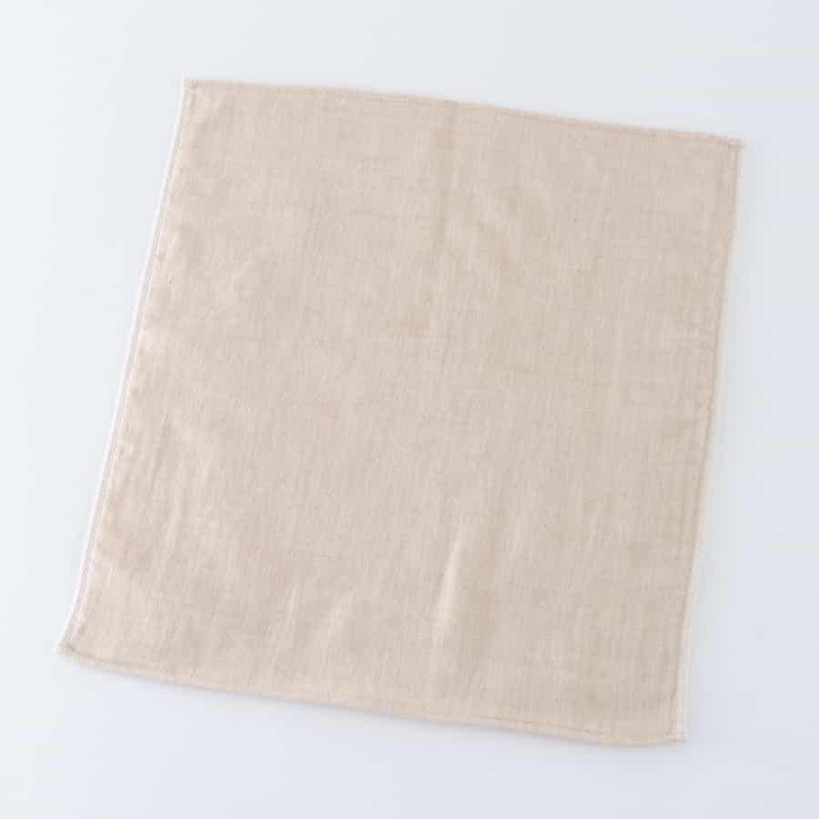 土染めオーガニックガーゼ ゲストタオル