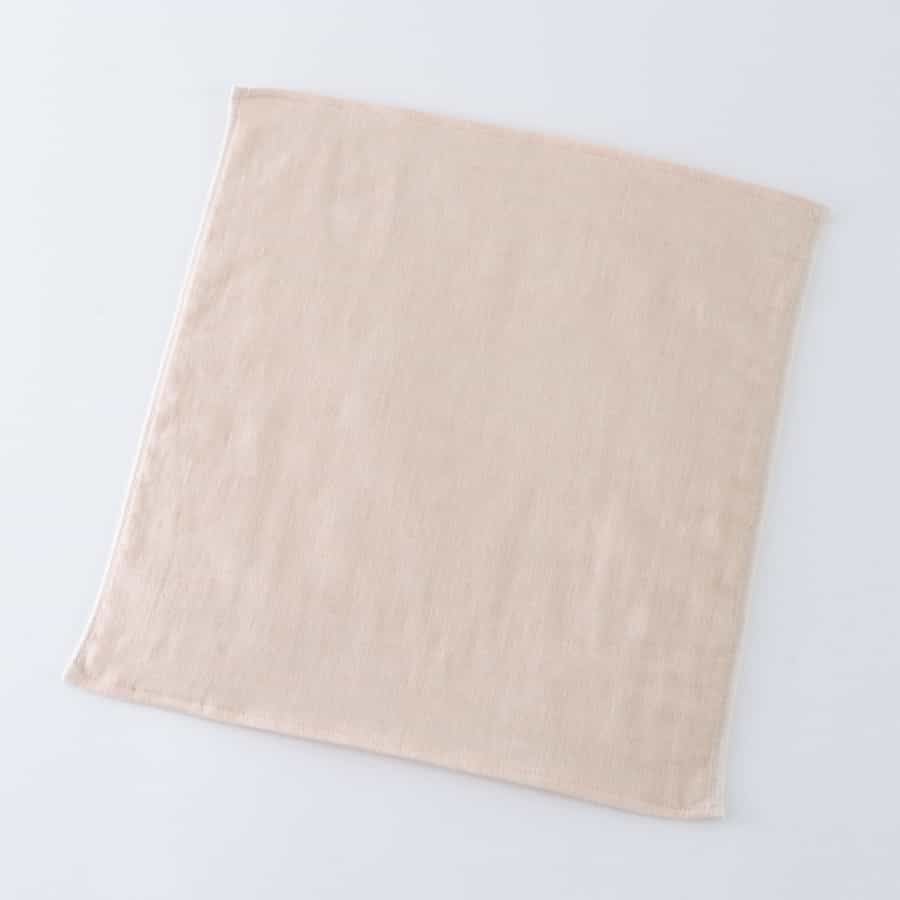 土染めオーガニックガーゼ ゲストタオル