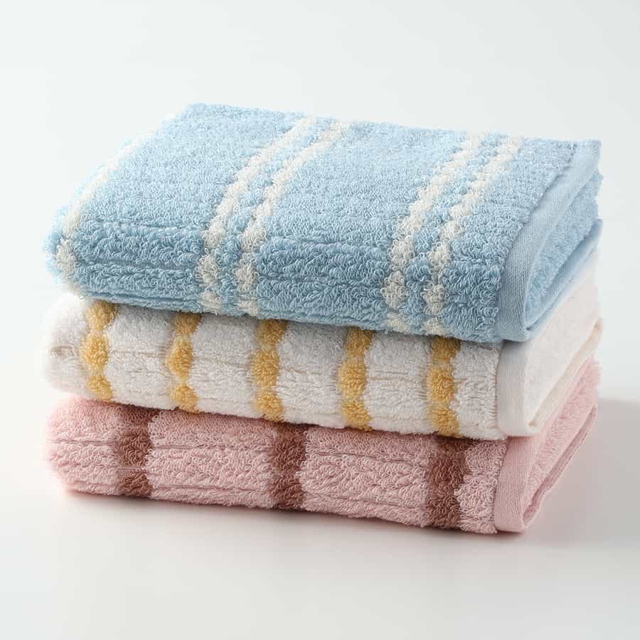 "とってもよく吸う「ぷっくり」" フェイスタオル