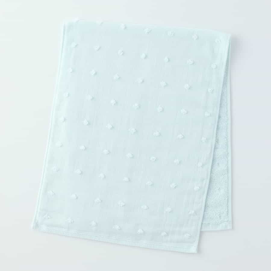 ふわふわガーゼドット フェイスタオル（単品）