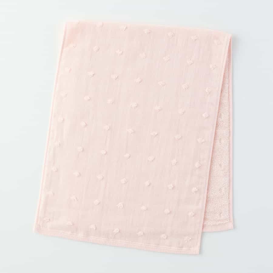 ふわふわガーゼドット フェイスタオル（単品）