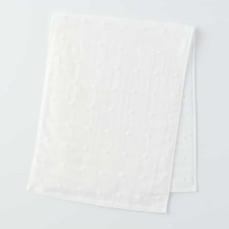 ふわふわガーゼドット フェイスタオル（単品）