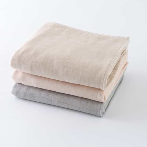 土染めオーガニックガーゼ フェイスタオル