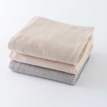 土染めオーガニックガーゼ フェイスタオル