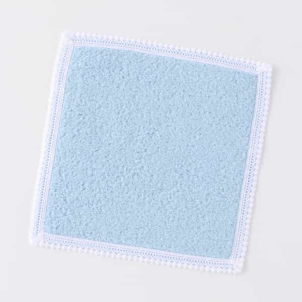 "しあわせタオル" タオルハンカチ（エンブロイダリーレース）