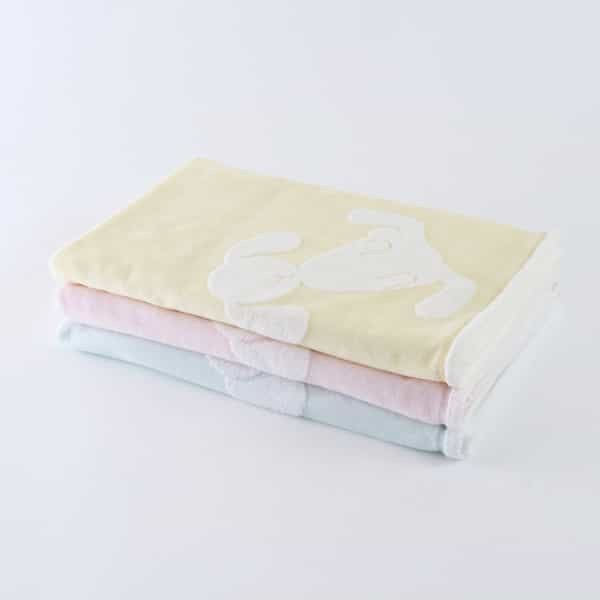 ふわふわバニー ベビーバスタオル