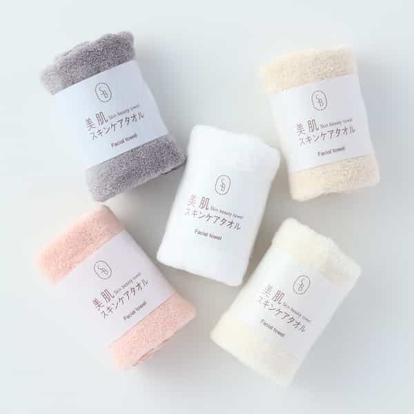 "美肌スキンケアタオル" フェイシャルタオル