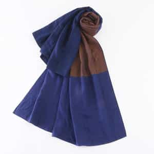 カラーブロックマシュマロガーゼショール