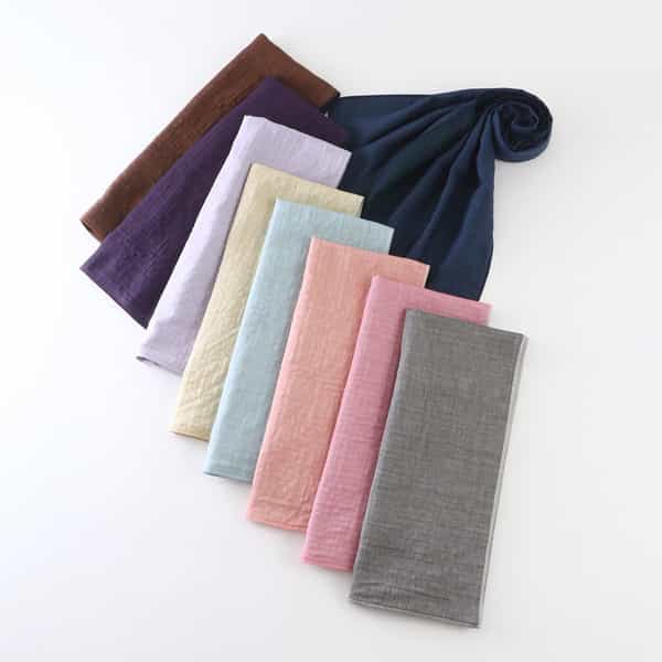 リバーシブルマシュマロガーゼマフラー 40×185cm