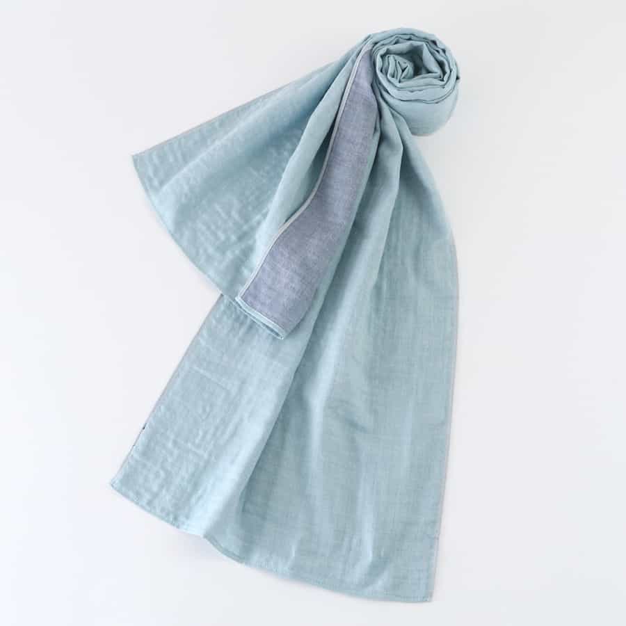 リバーシブルマシュマロガーゼマフラー 40×185cm