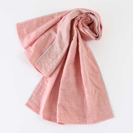 リバーシブルマシュマロガーゼマフラー 40×110cm